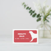 ドッグウォーカードッグシッターQR 名刺 (スタンド正面)