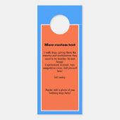 ドッグウォーカードッグ歩くプロモーション ドアノブサイン (裏面)