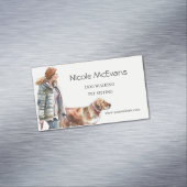 ドッグウォーカーペットケアサービス マグネット名刺 (インサイチュ)