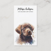 ドッグウォーカーペットケアパピーラブラドールレトリバー 名刺 (正面)