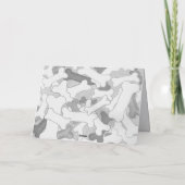 ドッグウォーカーペットシッターありがとうボーンズ図解入りの、写真付きの サンキューカード (裏面)