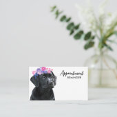 ドッグウォーカーペットシッターかわいいワンちゃんラブラドールビジネス 予約カード (スタンド正面)