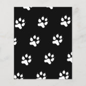 ドッグウォーカーペットシッターカスタムフォトブラックフライヤー チラシ (裏面)