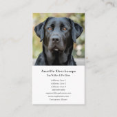 ドッグウォーカーペットシッターカスタムフォトホワイト 名刺 (正面)