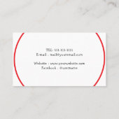 ドッグウォーカーペットシッターポーハート 名刺 (裏面)