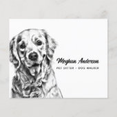 ドッグウォーカーペットシッターラブラドールビジネス チラシ (正面)