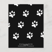 ドッグウォーカーペットシッター写真ティアオフストリップフライヤー チラシ (裏面)