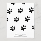 ドッグウォーカーペットシッター写真ティアオフストリップフライヤー チラシ (裏面)