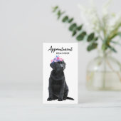 ドッグウォーカーペットシッター子犬ラブラドールビジネス 予約カード (スタンド正面)