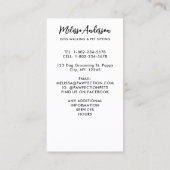 ドッグウォーカーペットシッター水の色パピーラブラドール 名刺 (裏面)