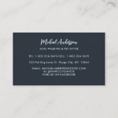 ドッグウォーカーペットシッモダントブラックラブラドール 名刺 (裏面)