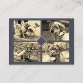 ドッグウォーカーペットセラピー写真テンプレート 名刺 (裏面)