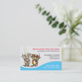 ドッグウォーカーペットビジネスカカッコいいーリーブン 名刺 (スタンド正面)