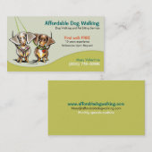 ドッグウォーカーペットビジネスダッシュンズ 名刺 (正面/裏面)