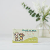 ドッグウォーカーペットビジネスダッシュンズ 名刺 (スタンド正面)