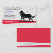 ドッグウォーカーペットビジネスファンシーベルギー 名刺 (正面/裏面)