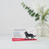 ドッグウォーカーペットビジネスファンシーベルギー 名刺 (スタンド正面)