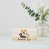 ドッグウォーカーペット座りサービス 名刺 (スタンド正面)