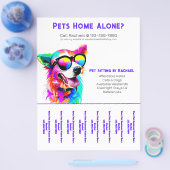 ドッグウォーカーペット座パーソナライズされた涙シート チラシ (シングル)