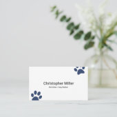 ドッグウォーカーペット座席名刺(ネイビーポー付) 名刺 (スタンド正面)