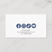 ドッグウォーカーペット座席名刺(ネイビーポー付) 名刺 (裏面)