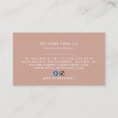 ドッグウォーカーペット座水彩 名刺 (裏面)