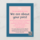 ドッグウォーカーペット着座ペットサービスグルーミングチラシ チラシ (裏面)