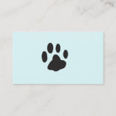 ドッグウォーカーポーズブラックビジネスカード 名刺 (裏面)