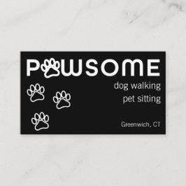ドッグウォーカーモダンペットシッターPAWSOME 名刺