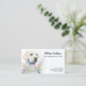 ドッグウォーカーラブラドールパピーウォーターカラーペットシッター 名刺 (スタンド正面)