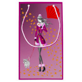 ドッグウォーカーレッドアンブレラ スモールペーパーバッグ (裏面)