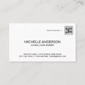 ドッグウォーカーロゴ |メタリック金ゴールド |レザー 名刺 (裏面)