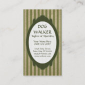 ドッグウォーカーヴィンテージ 名刺 (裏面)