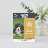 ドッグウォーカー事業マーケティング ポストカード (スタンド正面)