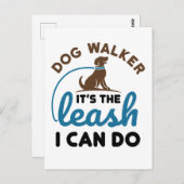 ドッグウォーカー俺にできるリーシュだ ポストカード (正面/裏面)