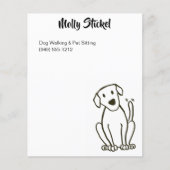 ドッグウォーカー又はペット座りチラシ チラシ (正面)