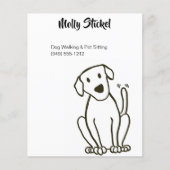 ドッグウォーカー又はペット座りチラシ チラシ (正面)