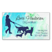 ドッグウォーカー名刺マグネット マグネット名刺 (正面)