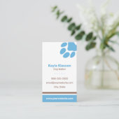 ドッグウォーカー名刺用の犬の足 名刺 (スタンド正面)