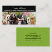 ドッグウォーカー名刺 ロイヤリティカード (正面/裏面)