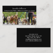 ドッグウォーカー名刺 ロイヤリティカード (正面/裏面)