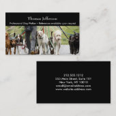 ドッグウォーカー名刺 ロイヤリティカード (正面/裏面)