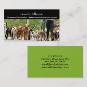 ドッグウォーカー名刺 ロイヤリティカード (正面/裏面)