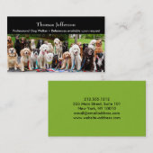 ドッグウォーカー名刺 ロイヤリティカード (正面/裏面)