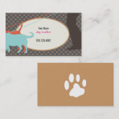 ドッグウォーカー名刺 名刺 (正面/裏面)