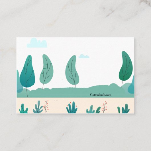 ドッグウォーカー名刺 名刺 (裏面)