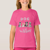 ドッグウォーカー女子 Tシャツ (正面)