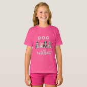 ドッグウォーカー女子 Tシャツ (正面フル)