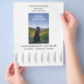 ドッグウォーカー歩くアドベンチャーウォークスアンドハイクス チラシ (手)