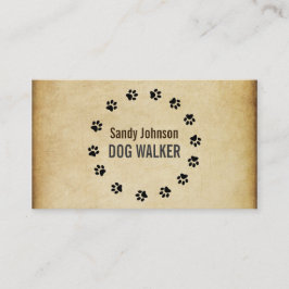 ドッグウォーカー歩くペットシッティングサービス事業 名刺